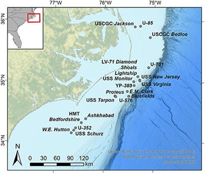 Intuitively visualizing spatial data from biogeographic assessments: A 3-dimensional case study on remotely sensing historic shipwrecks and associated marine life